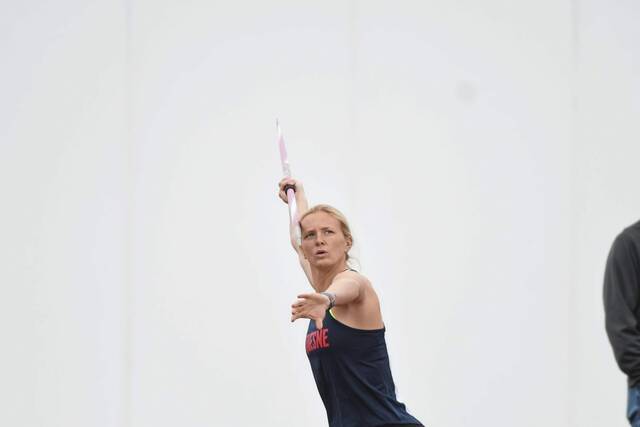 Duquesne’s Emily Brozeski, a Norwin grad, won the Atlantic 10 pentathlon title during indoor track and field season.