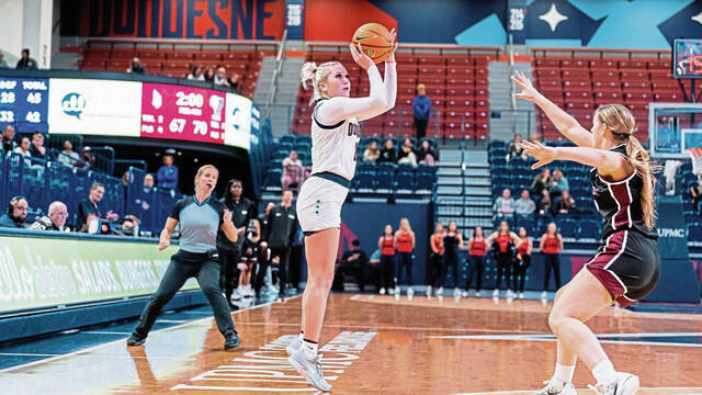 Tess Myers, a Lower Burrell native, set a program record by making 11 3-pointers in a Dec. 14 game against Longwood. She scored 35 points in the game, tied for 12th in program history.