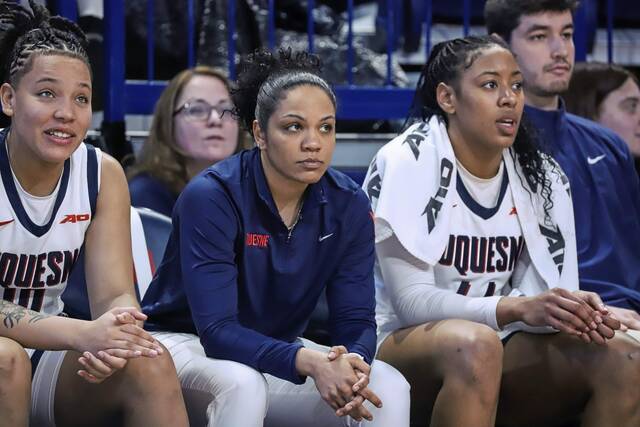 Southmoreland graduate Vanessa Abel is the offensive coordinator for the Duquesne women’s basketball team.