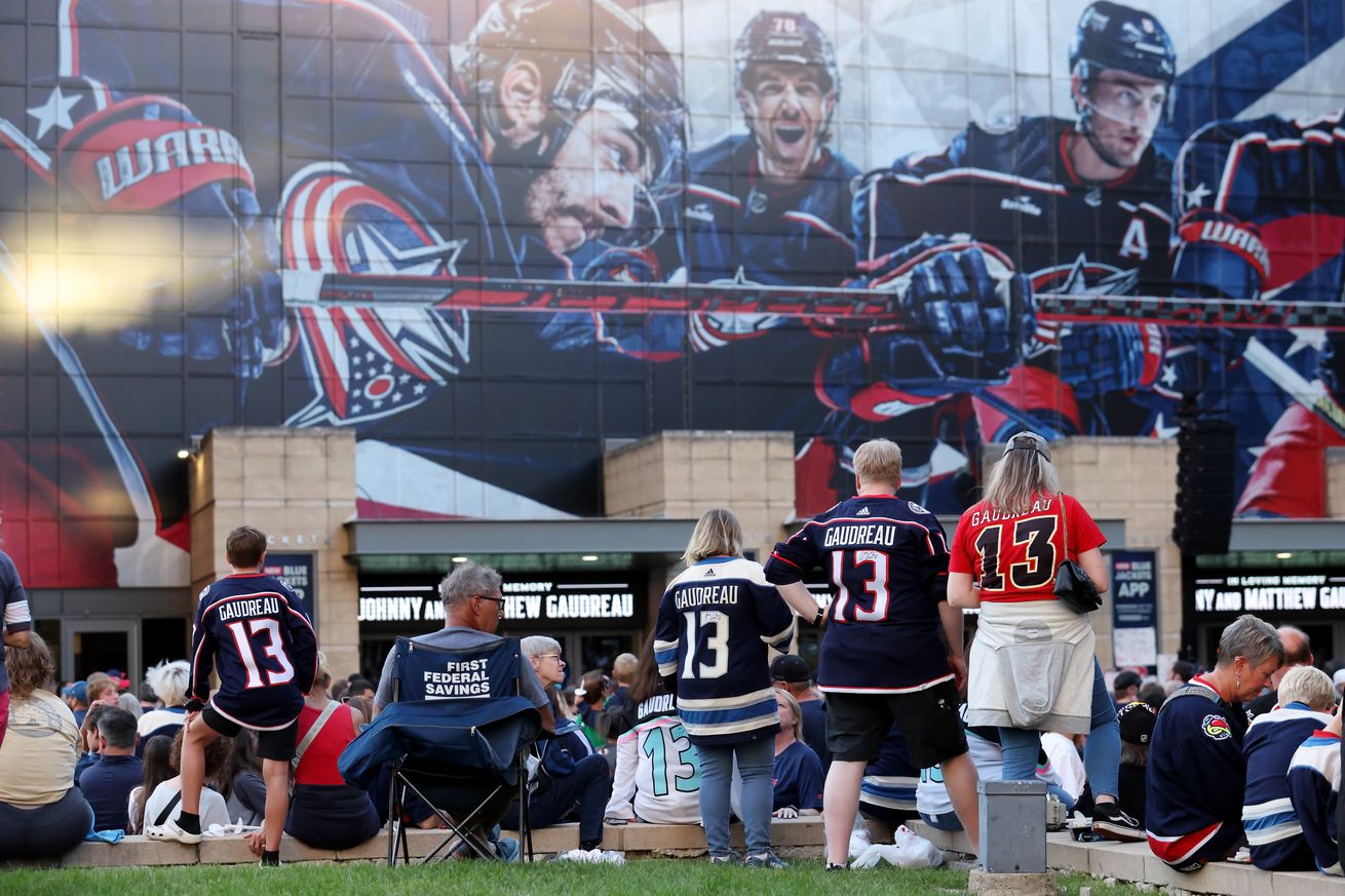 Columbus Blue Jackets Candlelight Vigil In Honor Of Gaudreau Brothers