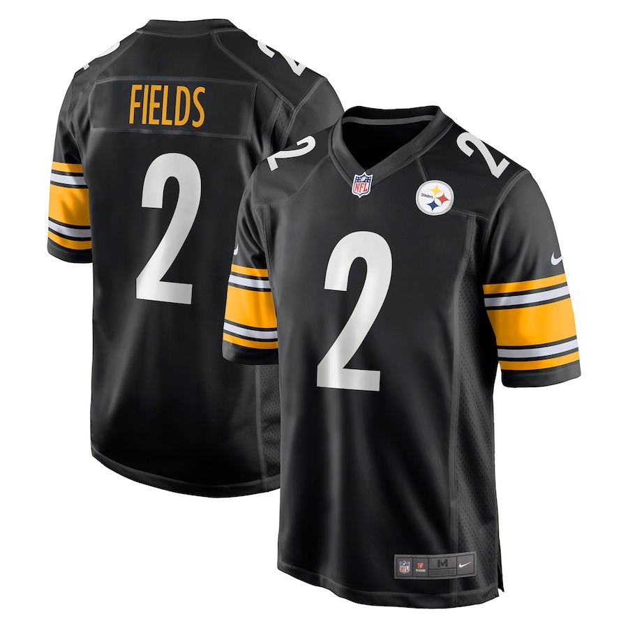 Justin Fields Pittsburgh Steelers Nike Game Player Jersey - Black