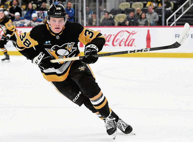 Defenseman Owen Pickering was the Penguins’ first-round draft pick (No. 21 overall) in 2022.