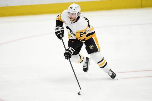 In 21 games this season, Penguins defenseman Matt Grzelcyk has eight assists.