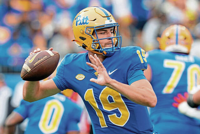 Quarterback Nate Yarnell appeared in 15 games over four seasons with Pitt.