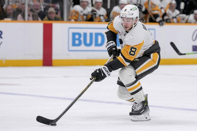 In 35 games this season, Penguins forward Michael Bunting has 18 points (nine goals, nine assists).