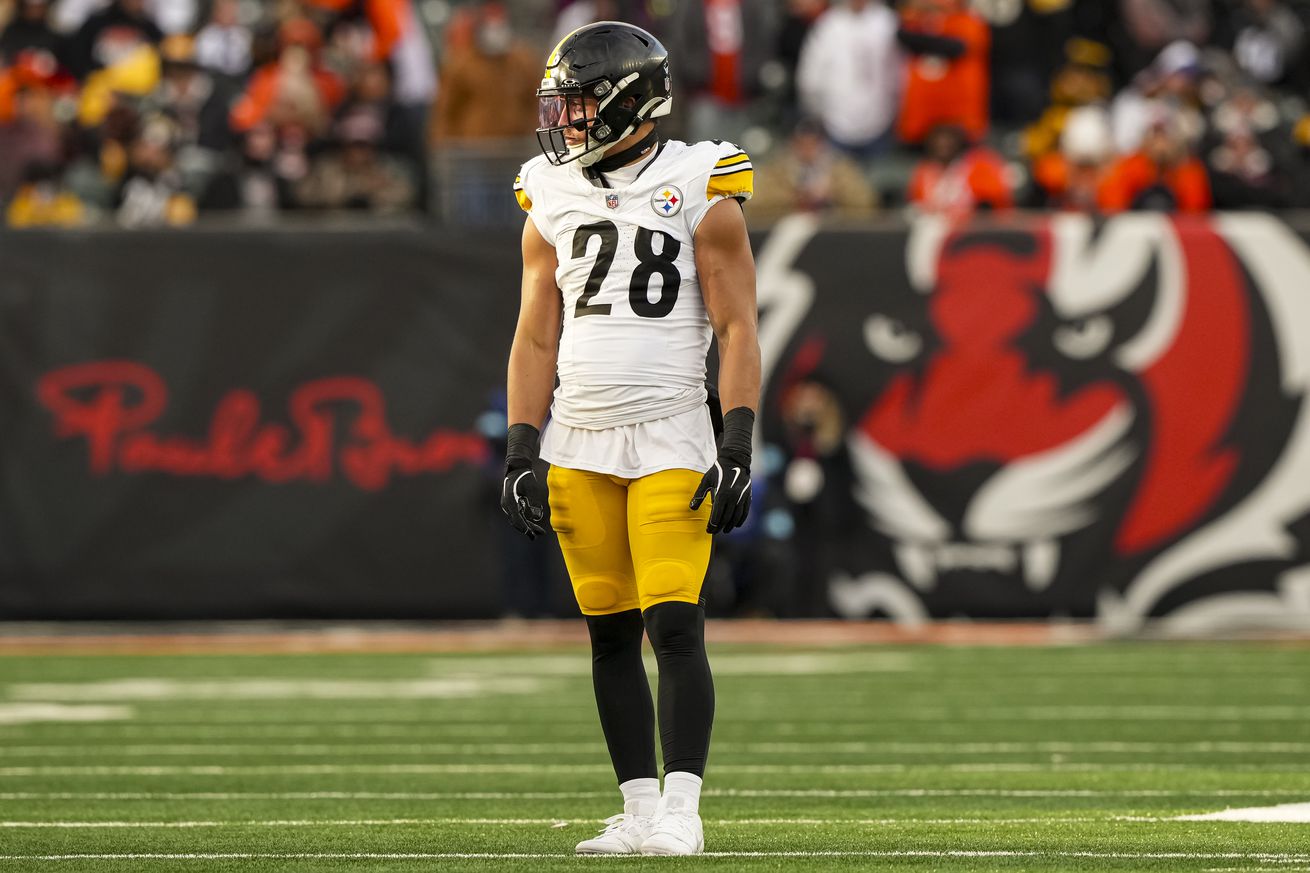 Safety Miles Killebrew #28 of the Pittsburgh Steelers stands on the field during the second half of an NFL football game against the Cincinnati Bengals, at Paycor Stadium on December 1, 2024 in Cincinnati, Ohio.