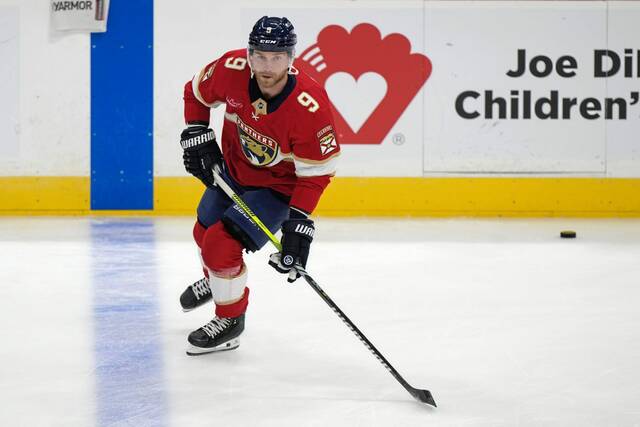 In 38 games this season, Panthers forward Sam Bennett has 47 penalty minutes.