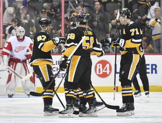 Sidney Crosby, Kris Letang and Evgeni Malkin made the Penguins Quarter-Century Team announced Thursday.