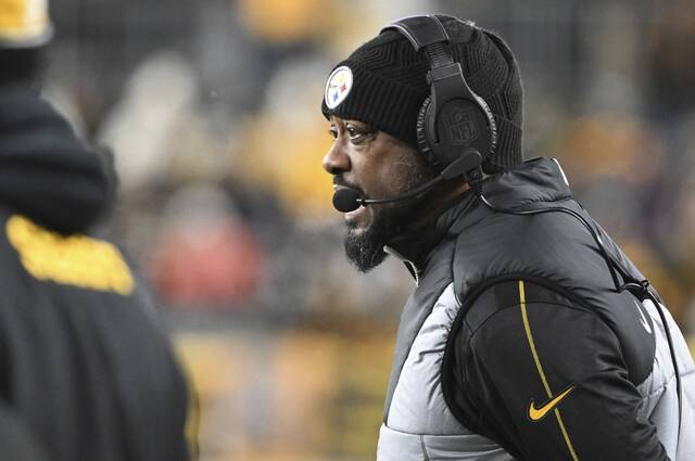 Steelers head coach Mike Tomlin during a game agains the Bengals on Jan. 4, 2025 at Acrisure Stadium.