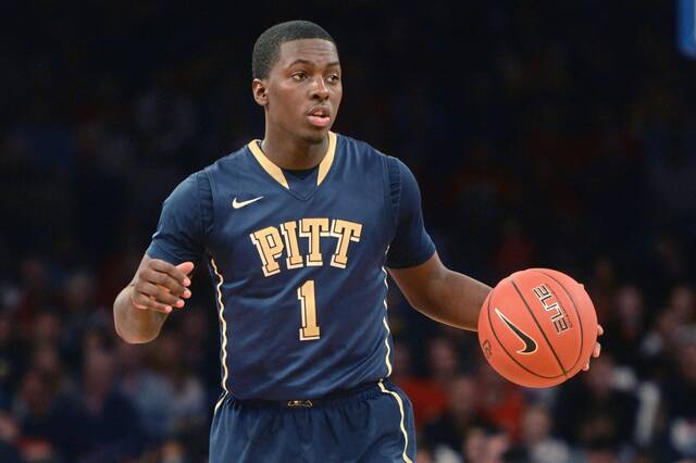 Pitt’s Tray Woodall plays at Madison Square Garden in New York on Feb. 24, 2013.