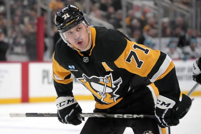 In 47 games this season, Penguins forward Evgeni Malkin has 34 points (nine goals, 25 assists).