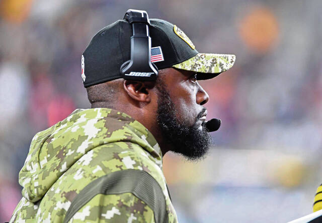 Steelers head coach Mike Tomlin on the sideline during a Nov. 8, 2021, game against the Chicago Bears at then Heinz Field.