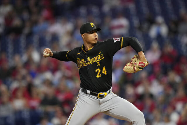 The Pirates’ Johan Oviedo missed last season after having Tommy John surgery.