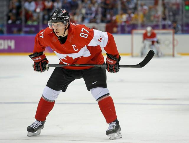 Forward Sidney Crosby served as Canada’s captain during the 2014 Olympics.