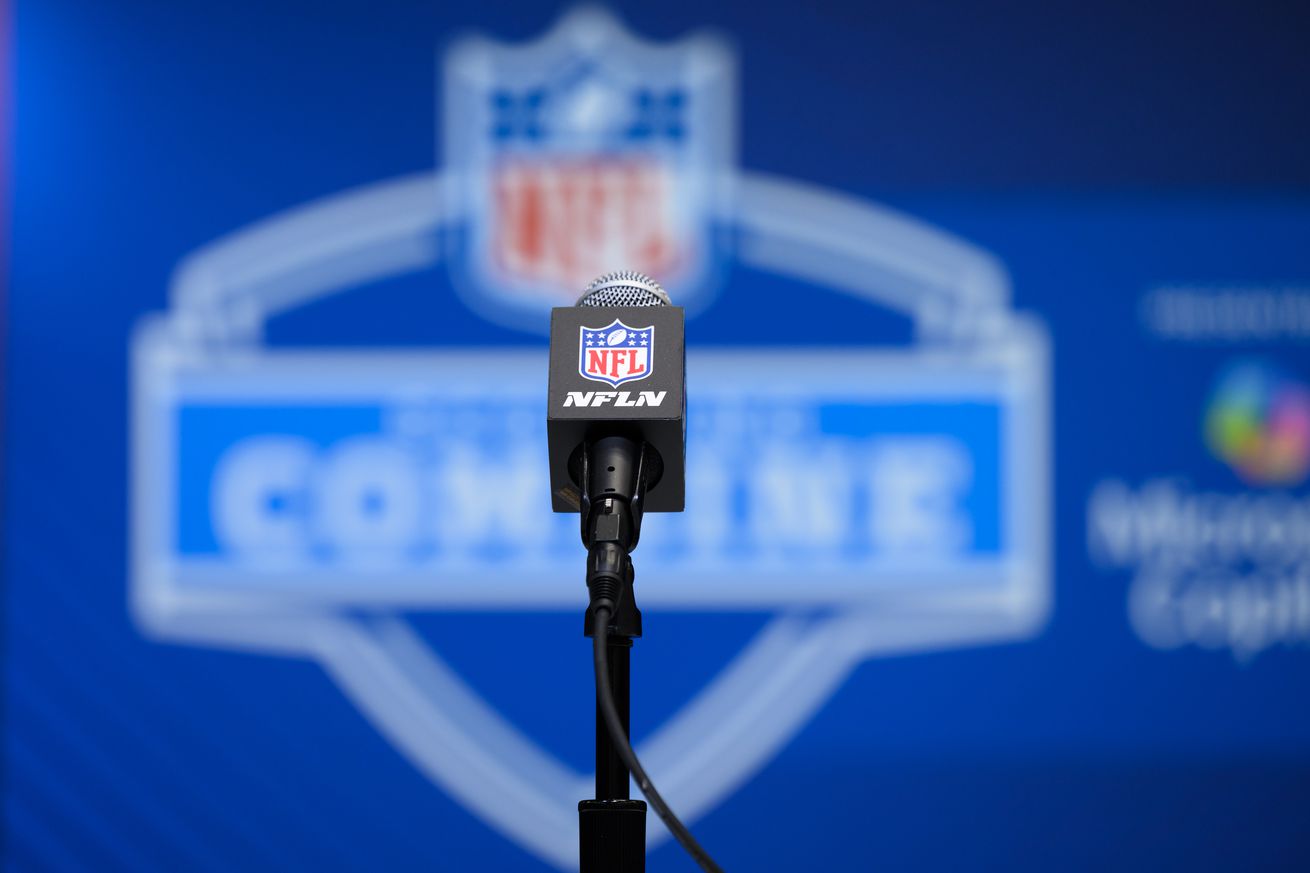 General interior signage for the 2025 NFL Scouting Combine during the NFL Scouting Combine on February 28, 2025, at the Indiana Convention Center in Indianapolis, IN.